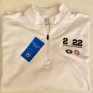 NWT 2022 COLLEGE FOOTBALL NATIONAL CHAMPIONSHIP PERRY ELLIS 1/4” PULLOVER! L
